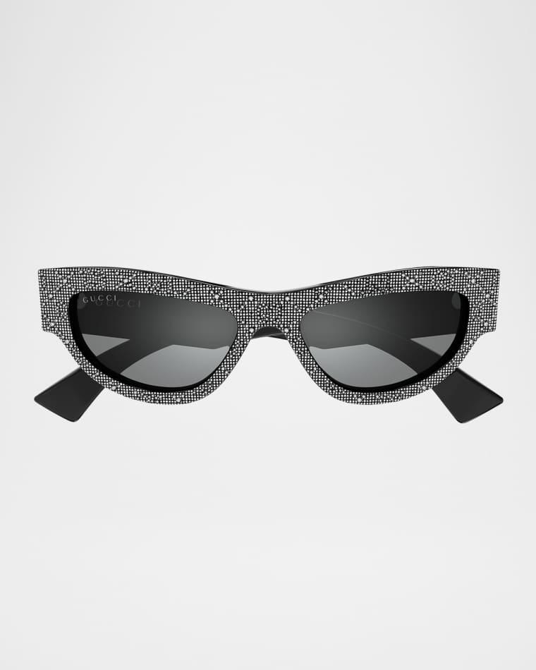 Recycled Acetate Cat-Eye Sunglasses by GUCCI