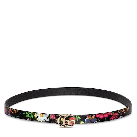 Reversible GG Marmont thin belt by GUCCI