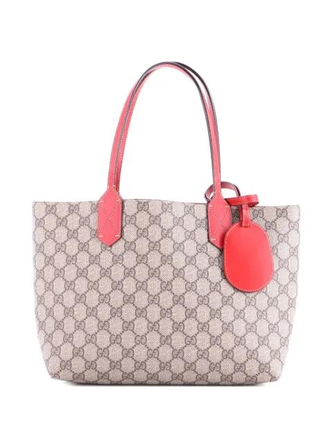 Reversible GG Print Leather Small tote bag by GUCCI 