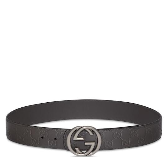 Reversible belt with Interlocking G buckle by GUCCI
