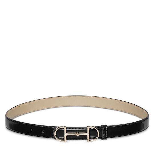 Reversible thin belt with Horsebit by GUCCI
