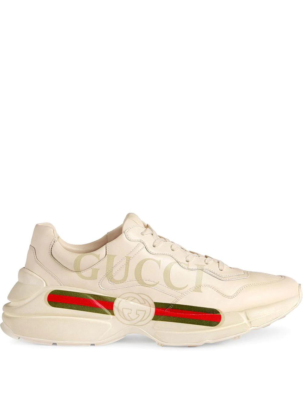 Rhyton logo-print sneakers by GUCCI