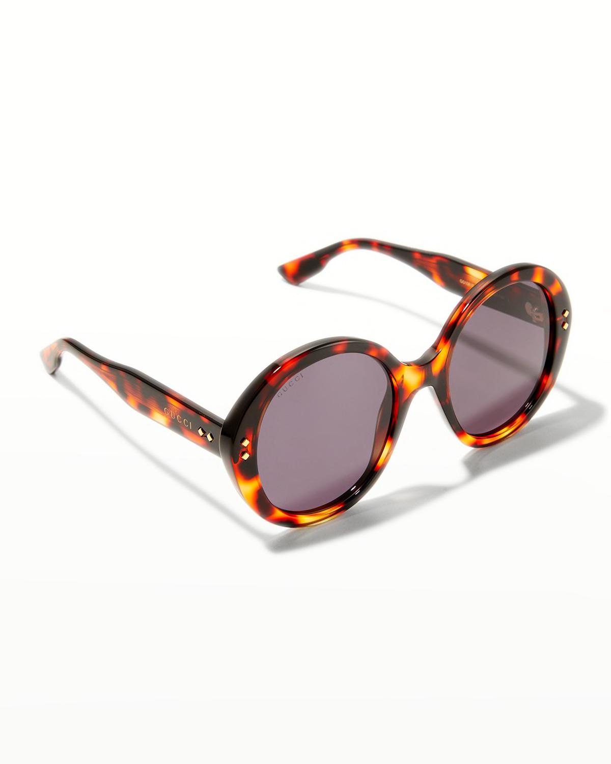 Round Acetate Sunglasses by GUCCI