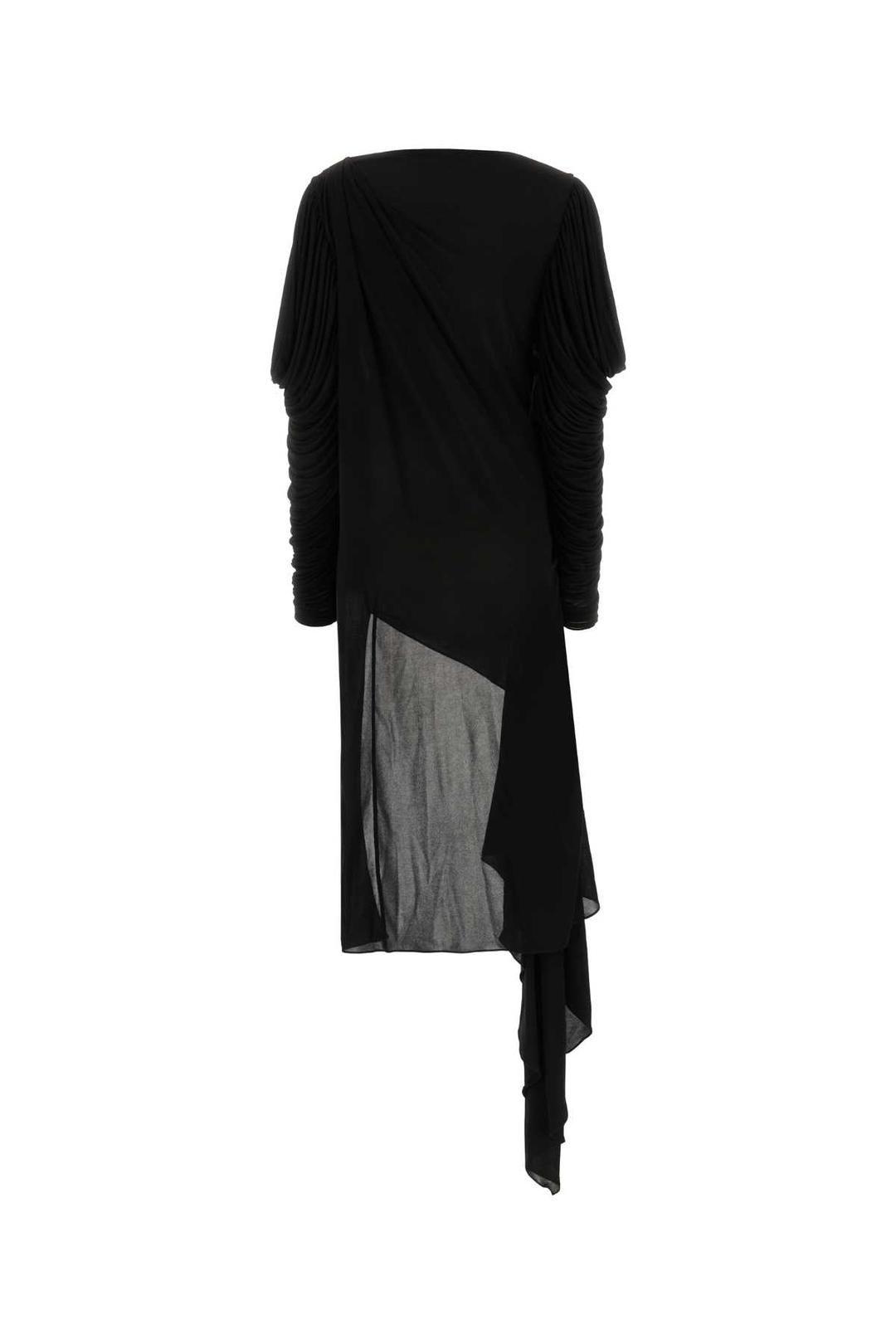 Ruched Sleeve Asymmetrical Dress by GUCCI Ruched Sleeve Asymmetrical Dress by GUCCI