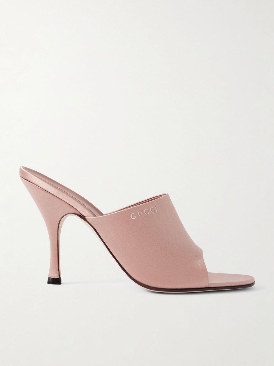 Satin mules by GUCCI