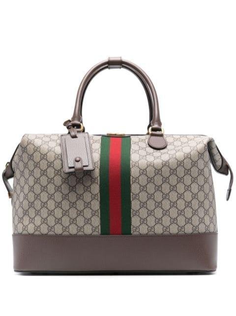 Savoy GG Supreme canvas holdall by GUCCI