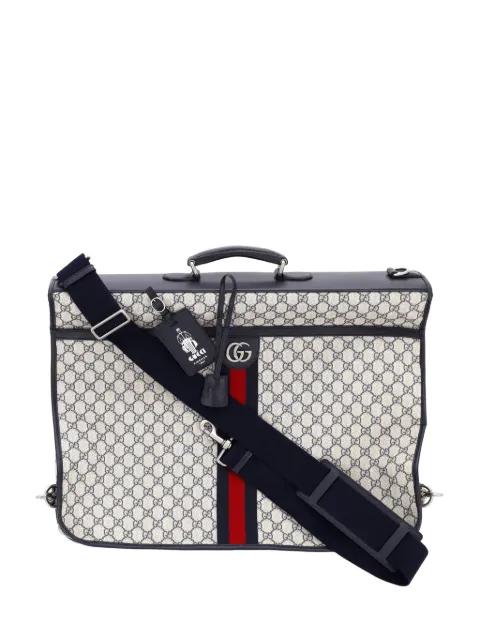 Savoy Web Garment Bag GG Coated Canvas satchel by GUCCI 