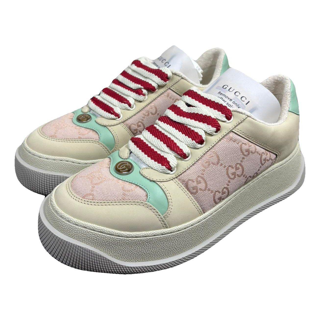 Screener leather trainers by GUCCI Screener leather trainers by GUCCI