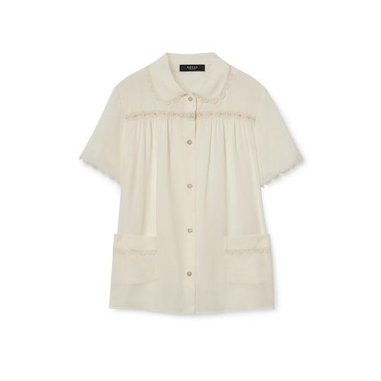 Silk crêpe de chine shirt by GUCCI