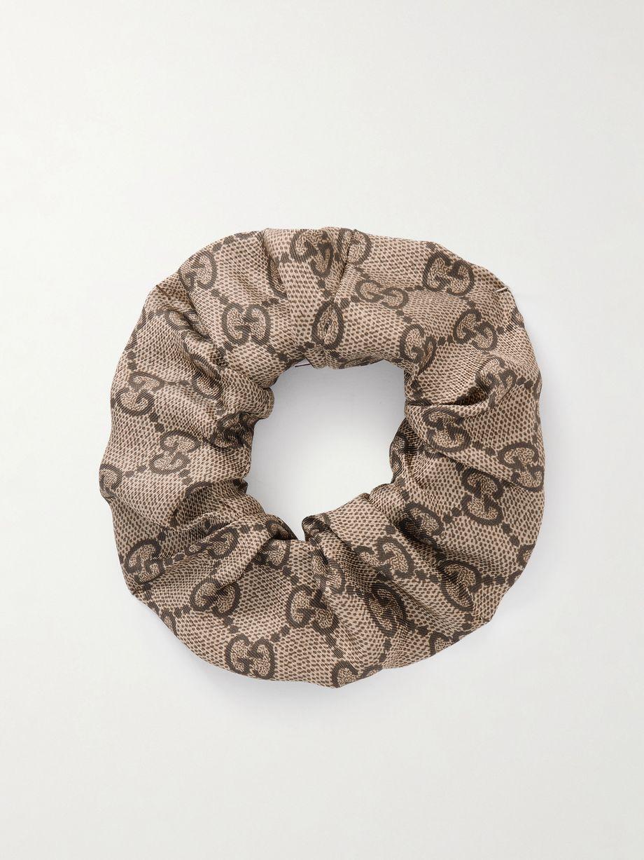 Silk-jacquard scrunchie by GUCCI