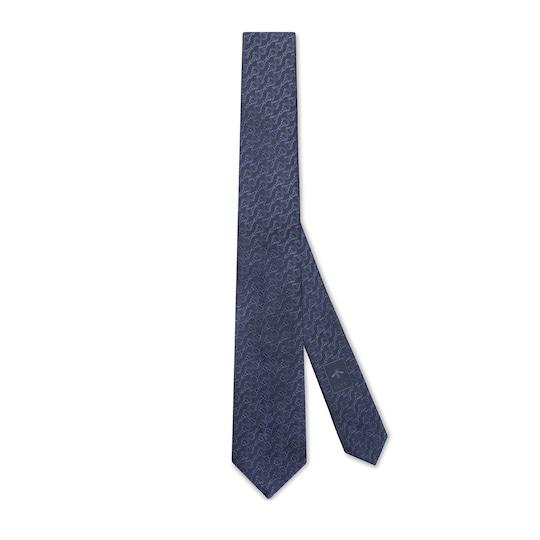 Silk jacquard tie by GUCCI