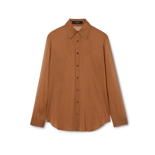 Silk stretch chiffon shirt by GUCCI