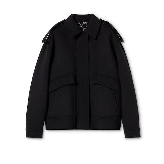 Silk wool bomber jacket by GUCCI