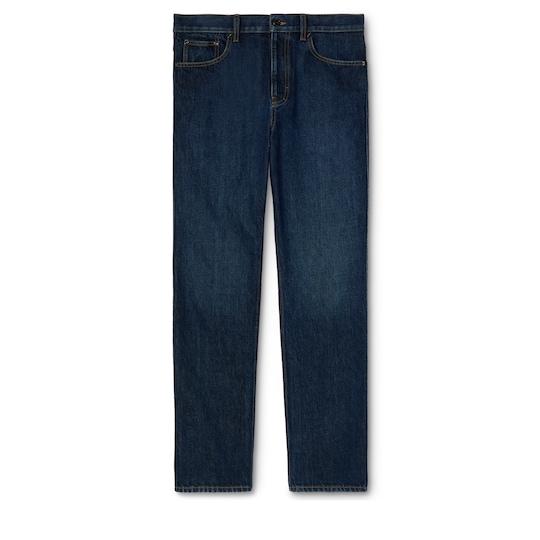 Slim fit cotton denim pant by GUCCI