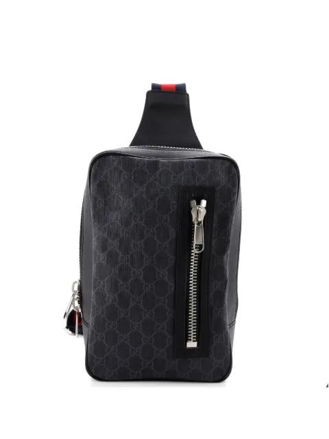 Soft Zip Sling Bag GG Coated Canvas Small crossbody bag by GUCCI 