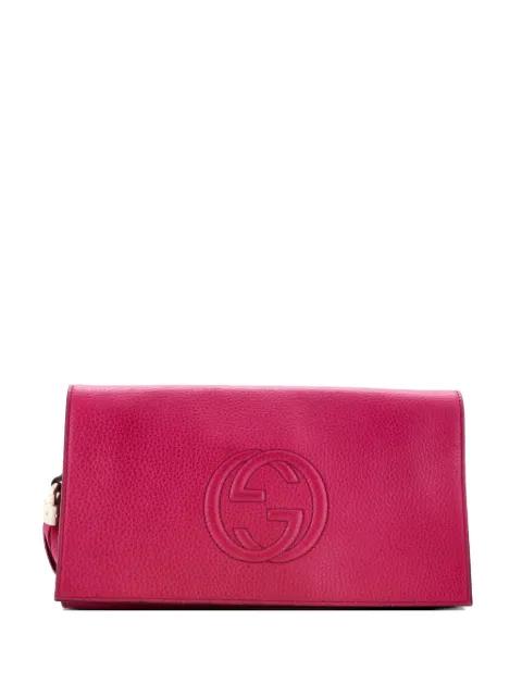Soho Leather clutch bag by GUCCI 