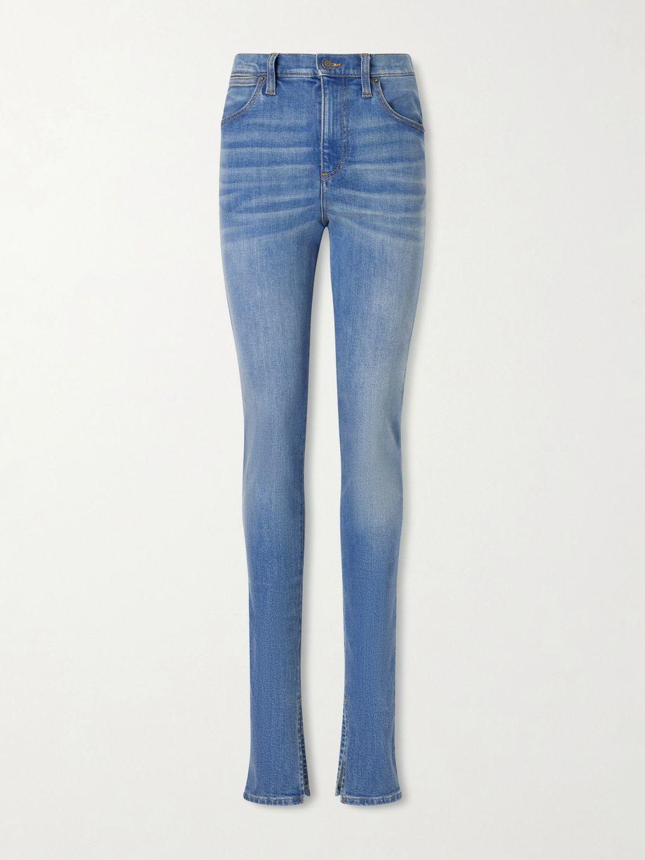 Split mid-rise skinny-leg jeans by GUCCI