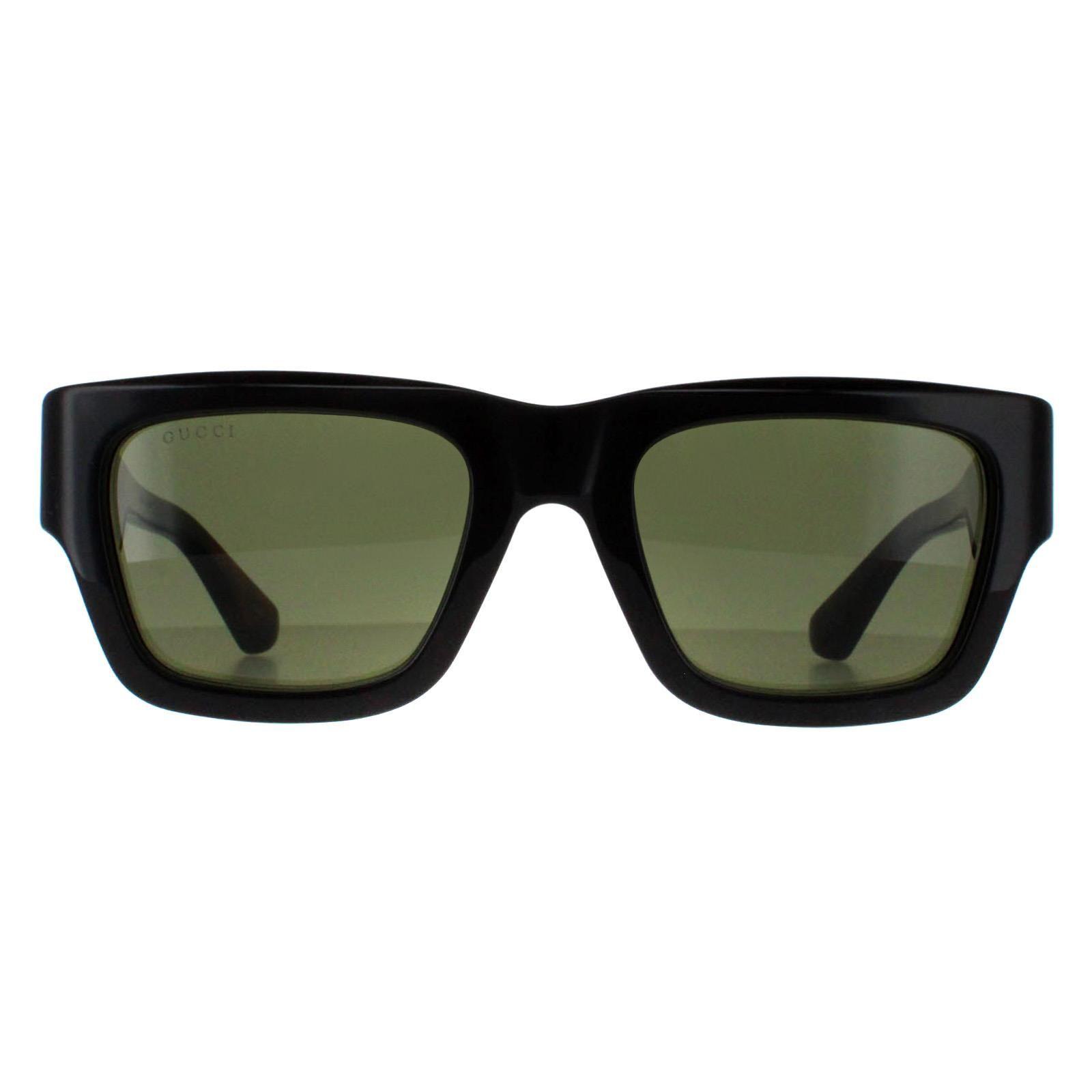 Square Dark Brown with Havana Green GG1668S by GUCCI