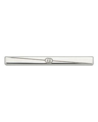 Sterling Silver Diagonal Interlocking G Tie Bar by GUCCI