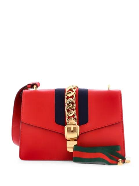 Sylvie Leather Small shoulder bag by GUCCI 