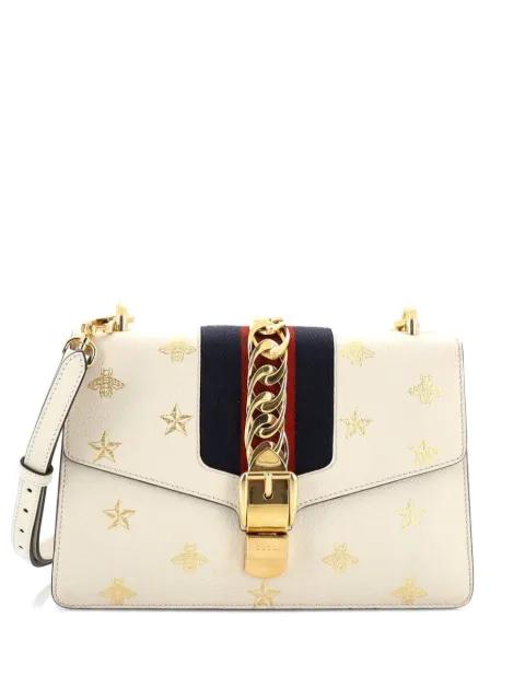 Sylvie Printed Leather Small shoulder bag by GUCCI 