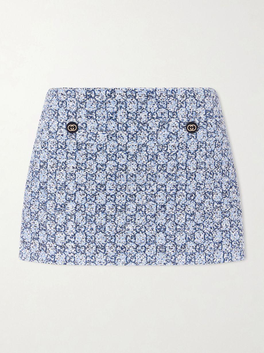 Tweed bouclé mini skirt by GUCCI