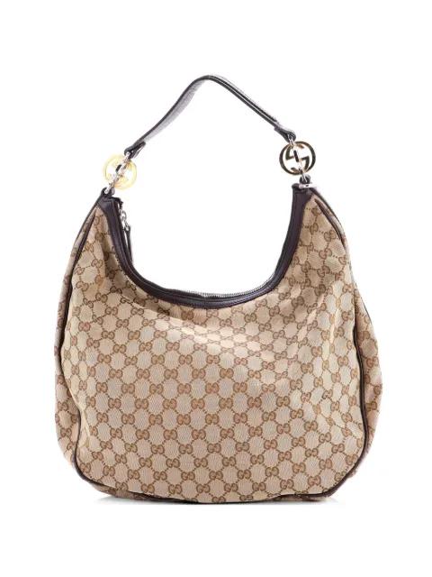 Twins GG Canvas Large hobo bag by GUCCI 