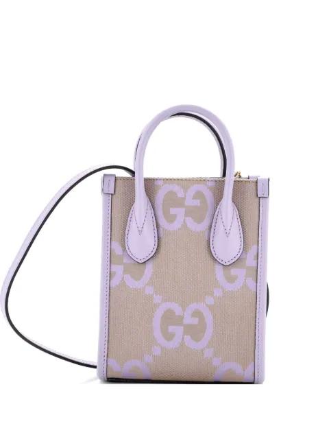 Vertical Tote Jumbo GG Canvas Mini crossbody bag by GUCCI 