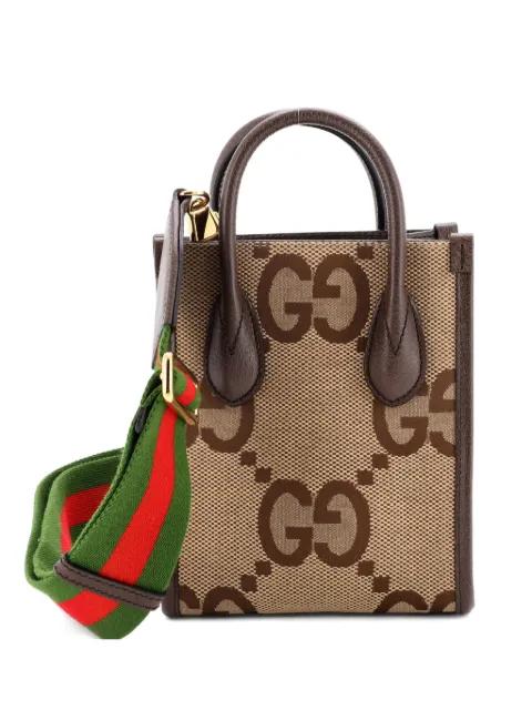 Vertical Tote Jumbo GG Canvas Mini crossbody bag by GUCCI 