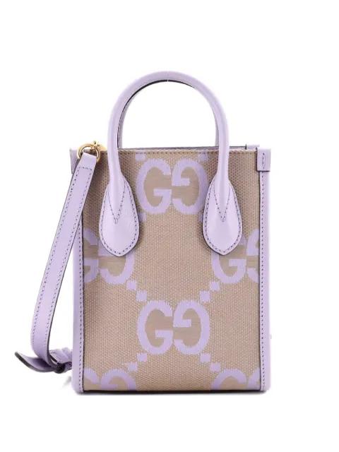Vertical Tote Jumbo GG Canvas Mini crossbody bag by GUCCI 