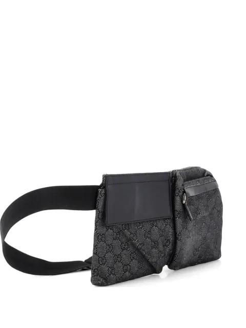 Vintage Double GG Denim belt bag by GUCCI 