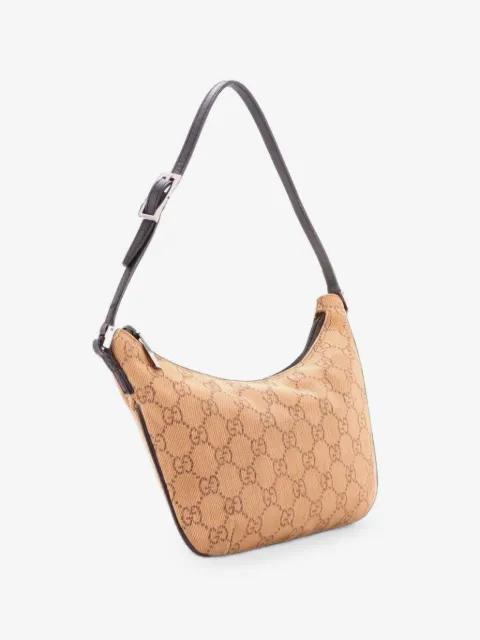Vintage Pochette Shoulder Bag GG Canvas Small hobo bag by GUCCI 