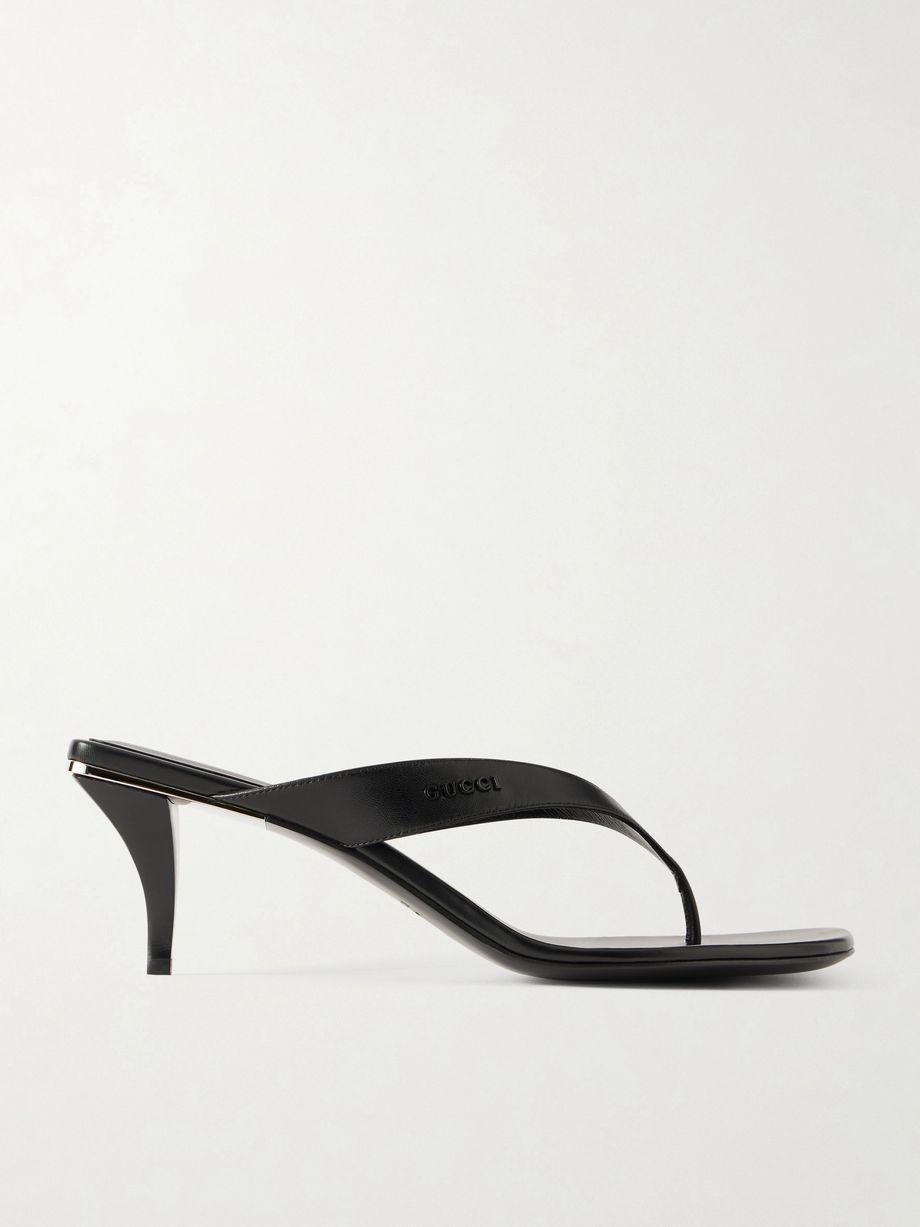 Vittoria logo-embellished leather thong sandals by GUCCI