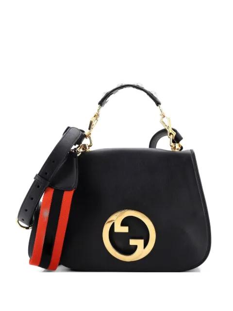Web Blondie Flap Bag Leather Medium shoulder bag by GUCCI 
