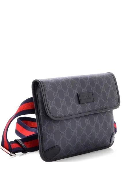 Web Flap GG Coated Canvas belt bag by GUCCI 