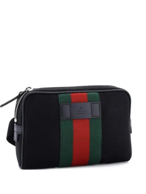 Web Zip Around Waist Bag Techno Canvas belt bag by GUCCI 