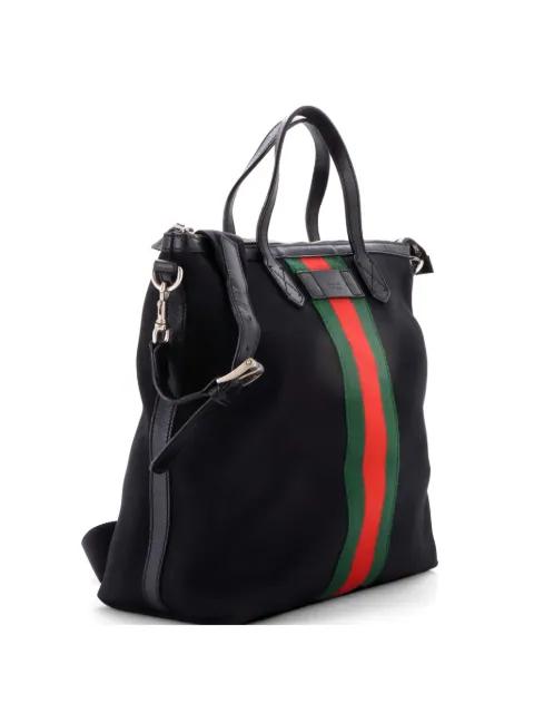 Web Zip Techno Canvas Medium tote bag by GUCCI 