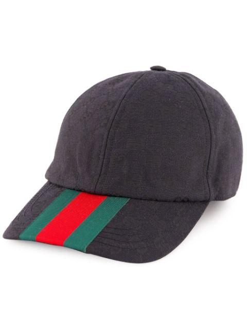 Web-detail baseball cap by GUCCI