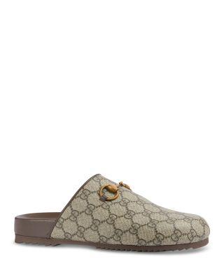 Women's GG Supreme Horsebit Slippers by GUCCI