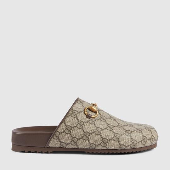Women's GG Supreme Horsebit slipper in GG Supreme by GUCCI