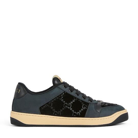 Women's GG crystal Screener sneaker by GUCCI
