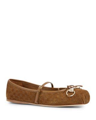 Women's Horsebit Ballet Flats by GUCCI