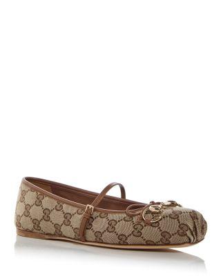 Women's Horsebit Mary Jane Flats by GUCCI