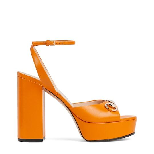 Women's Horsebit platform sandal by GUCCI