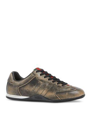 Women's Shift Lace Up Sneakers by GUCCI