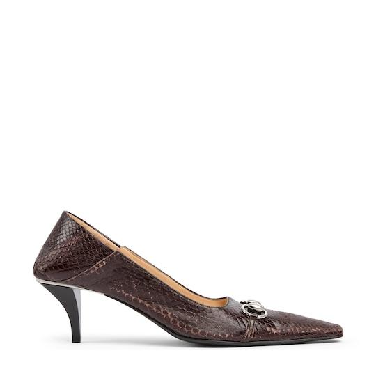 Women's Vittoria python pump by GUCCI