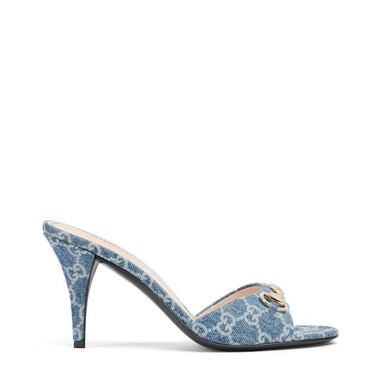 Women's slide sandal with Horsebit by GUCCI