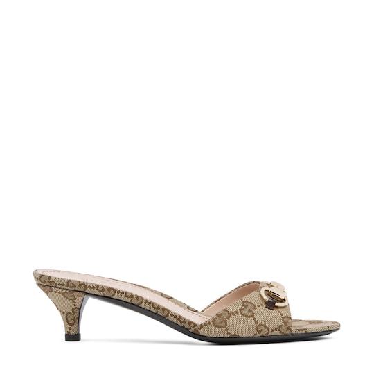 Women's slide sandal with Horsebit by GUCCI