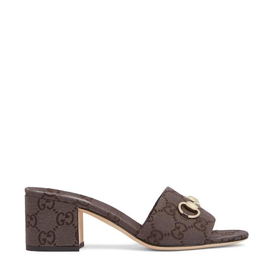 Women's slide sandal with Horsebit by GUCCI