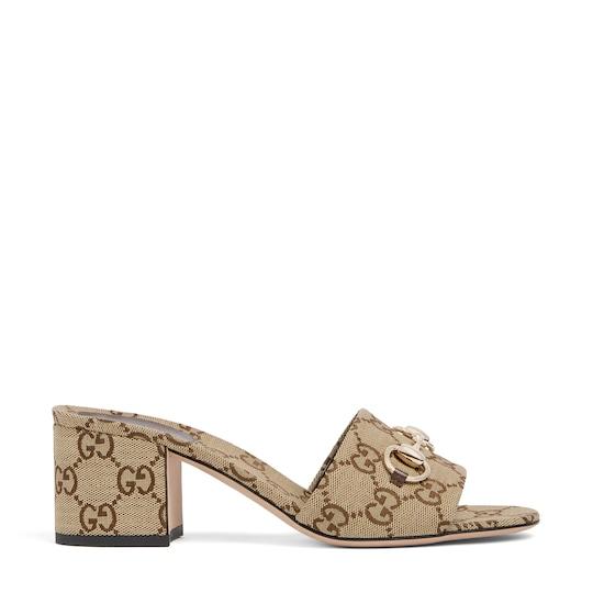 Women's slide sandal with Horsebit by GUCCI